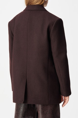 Veste en cuir d'agneau - Ecru - IKKS