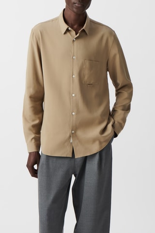 Chemise regular - Beige - IKKS