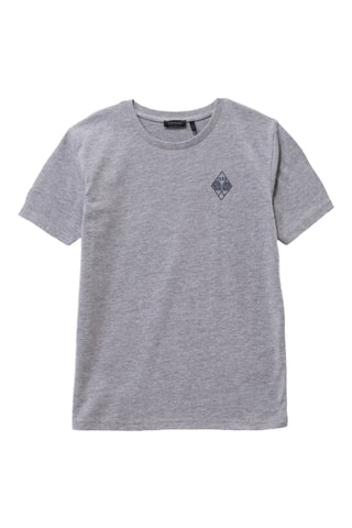 T-shirt en coton biologique - Gris clair chiné - IKKS