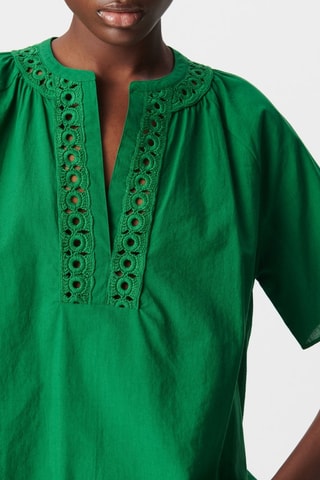 Blouse en coton biologique - Vert