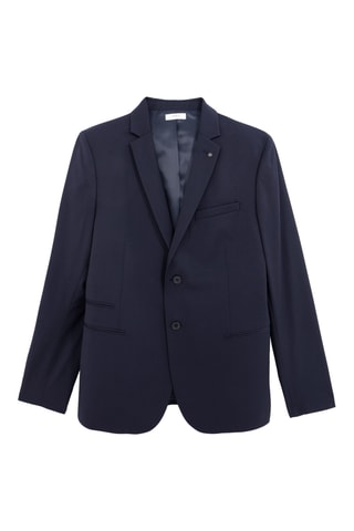 Veste de costume en laine - Bleu marine