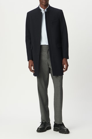 Manteau en laine - Bleu marine