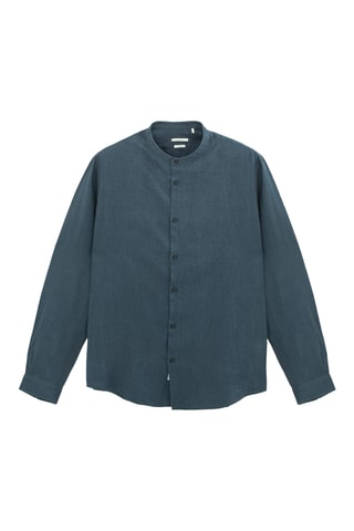 Chemise regular en lin - Vert