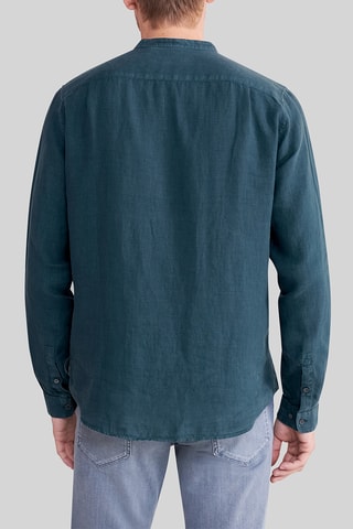 Chemise regular en lin - Vert