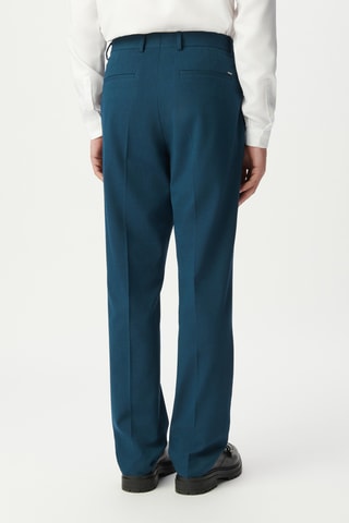 Pantalon slim - Bleu canard