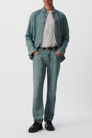 Jean droit - Bleu-gris