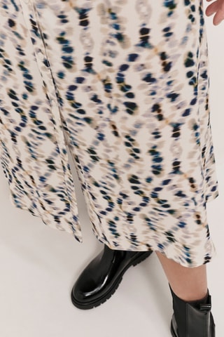 Robe chemise - Ecru et noir