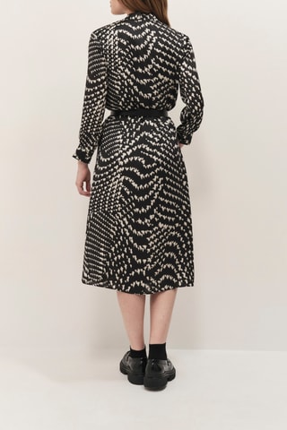 Robe chemise - Noir et écru