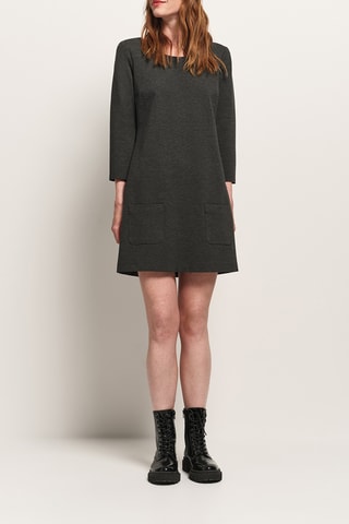 Robe trapèze - Anthracite chiné