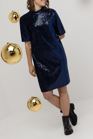 Robe droite - Bleu marine