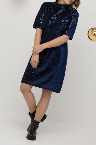 Robe droite - Bleu marine