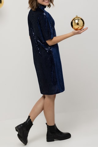 Robe droite - Bleu marine