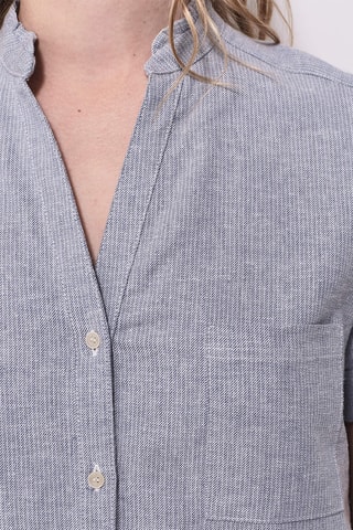 Robe chemise en lin - Bleu