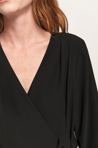 Robe portefeuille - Noir