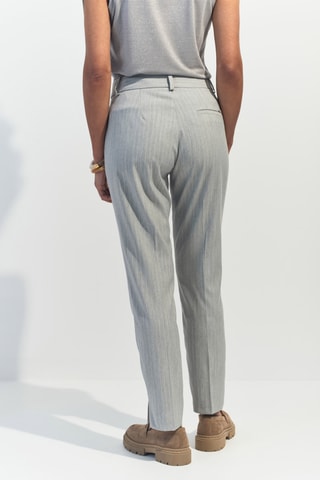 Pantalon cigarette - Gris clair