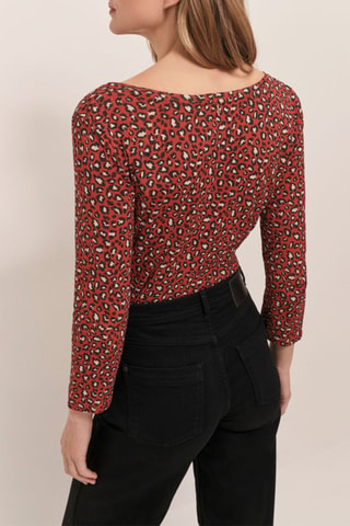 Top en lin - Rouge brique