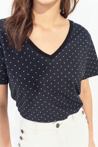 T-shirt droit - Noir