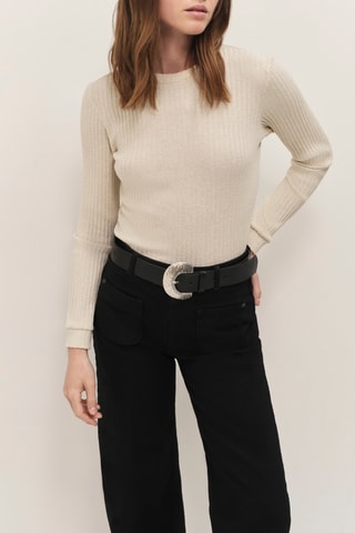 Top en coton biologique - Beige