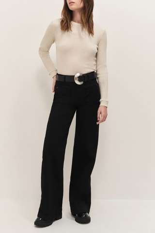 Top en coton biologique - Beige