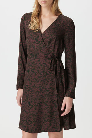 Robe portefeuille - Marron