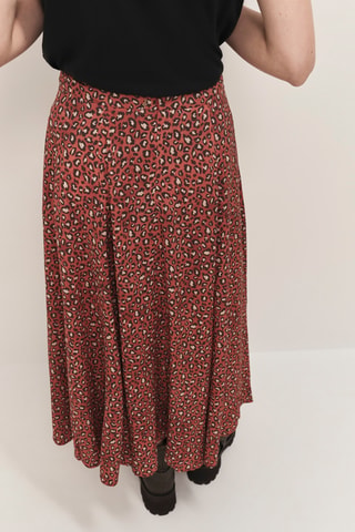 Jupe midi - Rouge brique