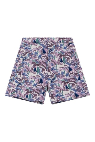 Short droit taille haute - Ecru