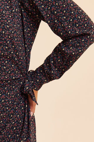 Robe portefeuille - Noir