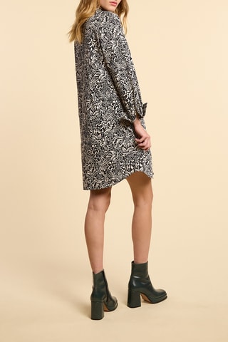 Robe chemise - Noir et écru