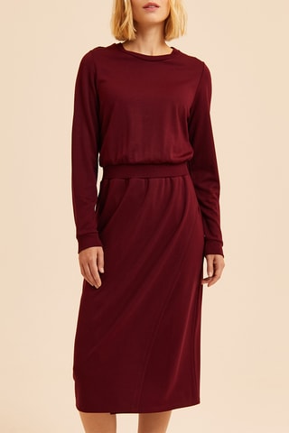 Robe midi - Bordeaux