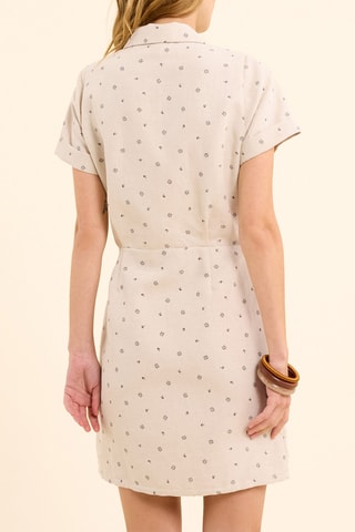 Robe patineuse en lin - Rose