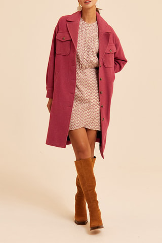 Robe patineuse - Blanc et rose