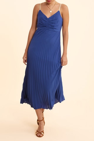Robe midi - Bleu marine
