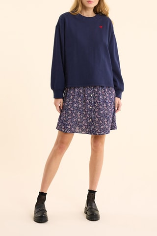 Robe droite - Bleu marine
