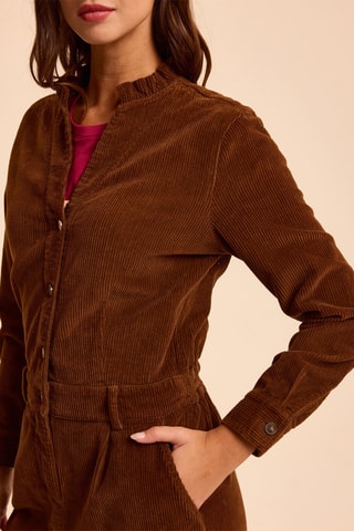 Combinaison en velours - Camel