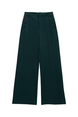 Pantalon large - Vert émeraude