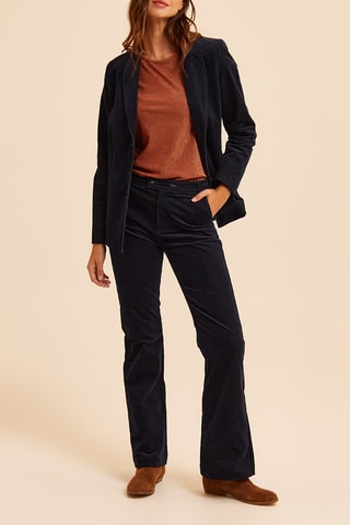 Pantalon en velours - Bleu marine