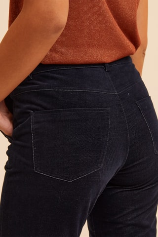 Pantalon en velours - Bleu marine