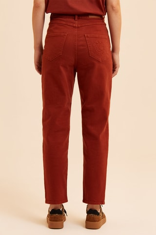 Jean boyfriend - Rouge brique