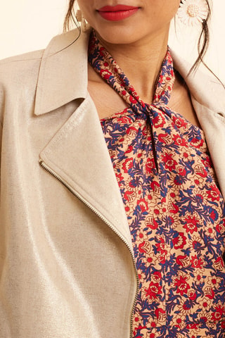 Veste en lin - Doré