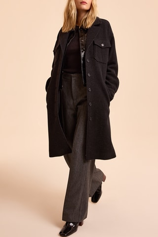 Manteau en laine - Anthracite