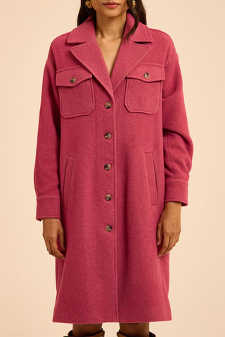 Manteau en laine - Rose