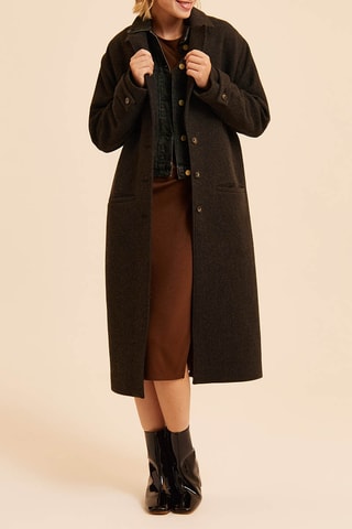 Manteau en laine - Marron