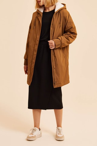 Parka à capuche - Camel
