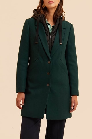 Manteau en laine - Vert foncé