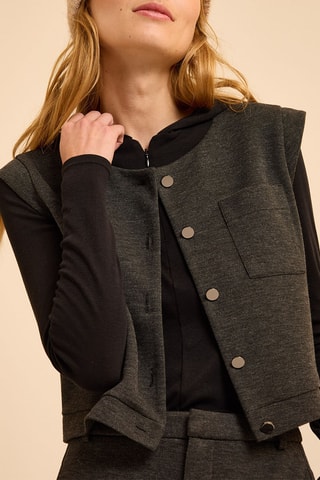 Top - Anthracite chiné