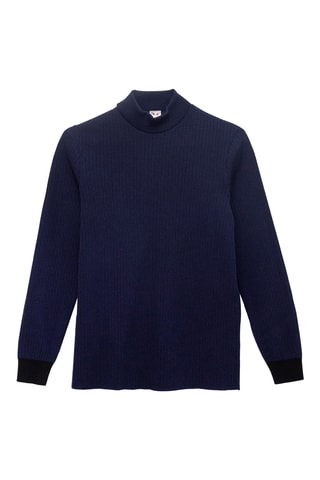 Pull en laine - Bleu marine