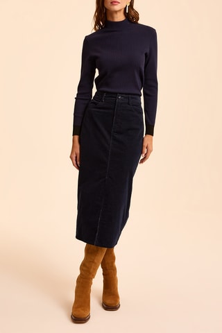 Pull en laine - Bleu marine
