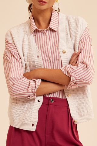 Gilet sans manches - Ecru