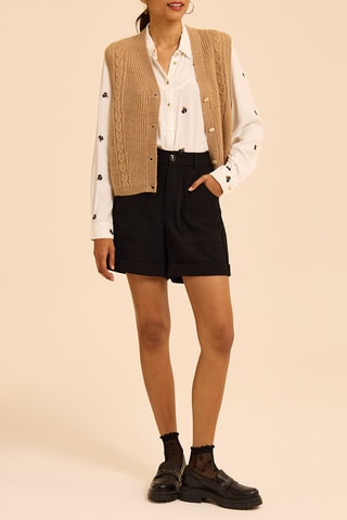 Gilet sans manches - Ecru