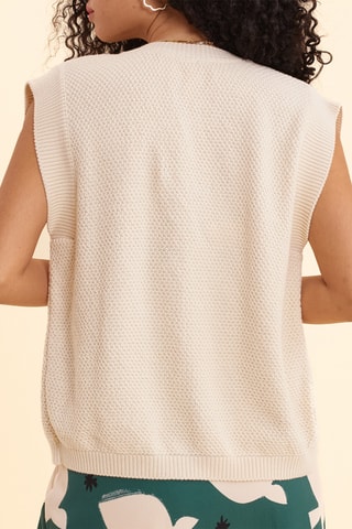 Gilet sans manches - Ecru